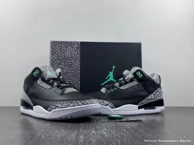 Official Maikesneakers Green Air Jordan Glow 3 CT8532-031 0528